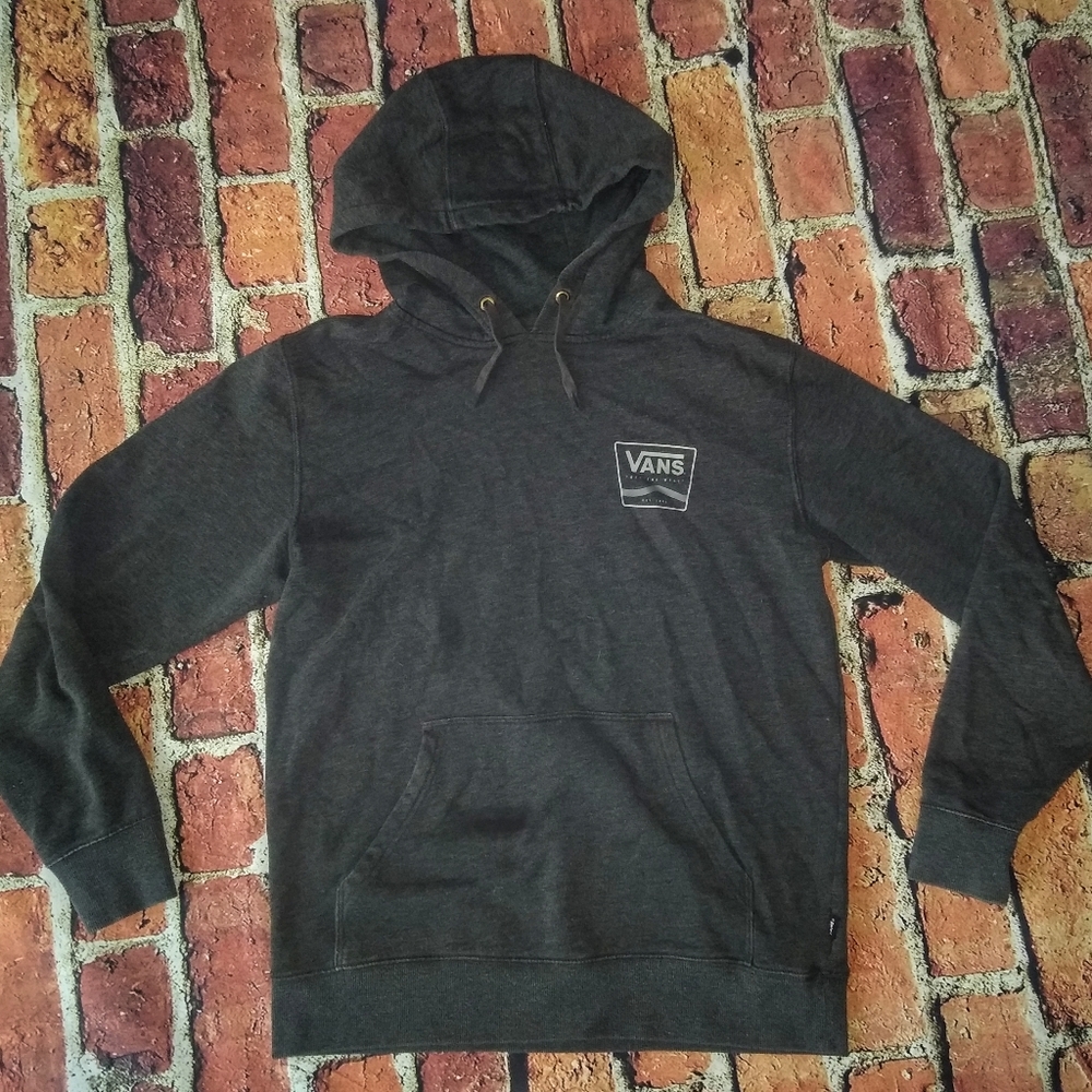 VANS Off The Wall hoodie Gray small men's